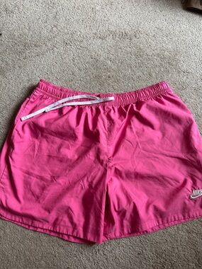 Nike Bright Pink Drawstring Athletic Shorts